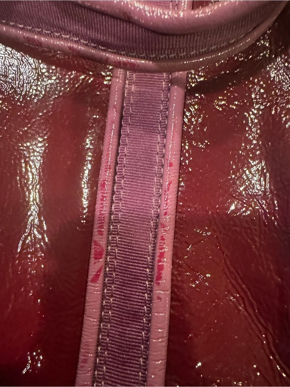Coach - Poppy Patent Plum Tote with Front Zip Pockets - Picture 4 of 10